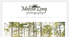 Desktop Screenshot of melissalongphotography.com